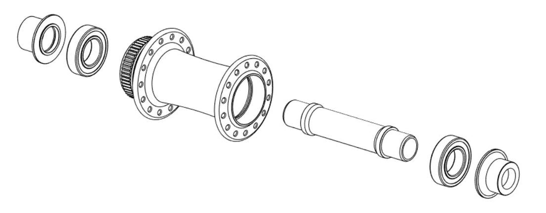 Erase Components Centerlock Road Hubset