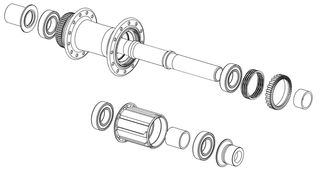 Erase Components Centerlock Road Hubset