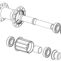 Erase Components Centerlock Road Hubset