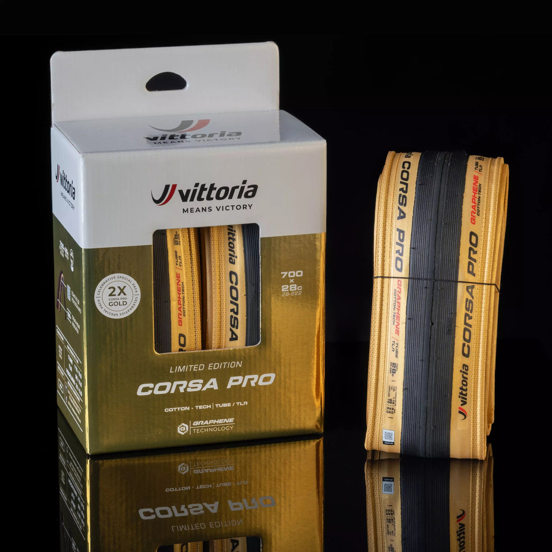 Vittoria Corsa Pro Limited Edition Gold Tyres